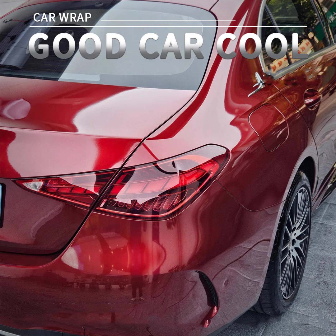 TPUNESS Premium High Gloss TPU Car Wrap Film | Gloss Metallic Vampire Red