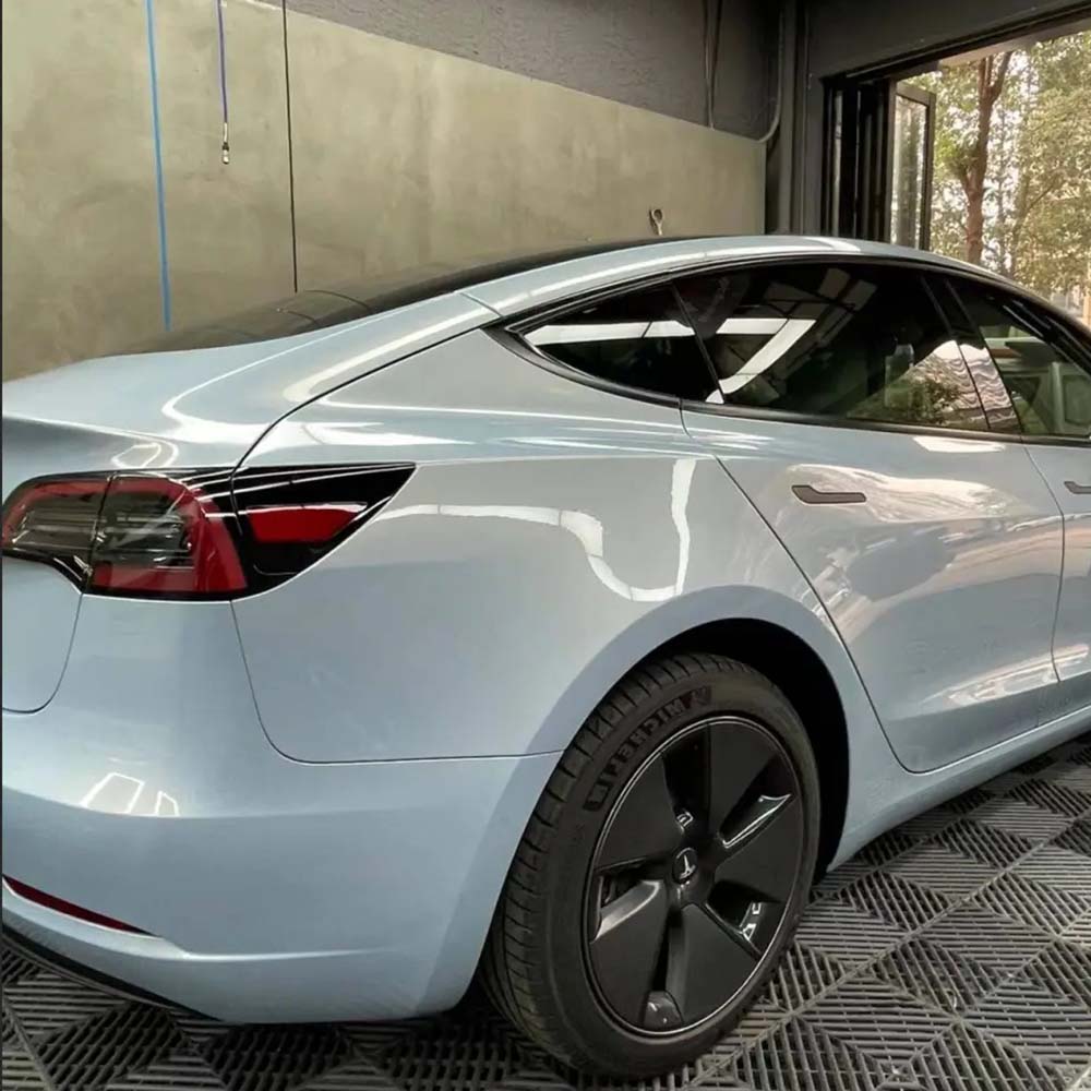 TPUNESS High Gloss TPU Car Wrap Film | Metallic Shift Blue Gold