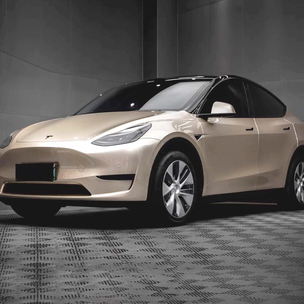 TPUNESS Premium High Gloss TPU Car Wrap Film | Metallic Champagne Gold