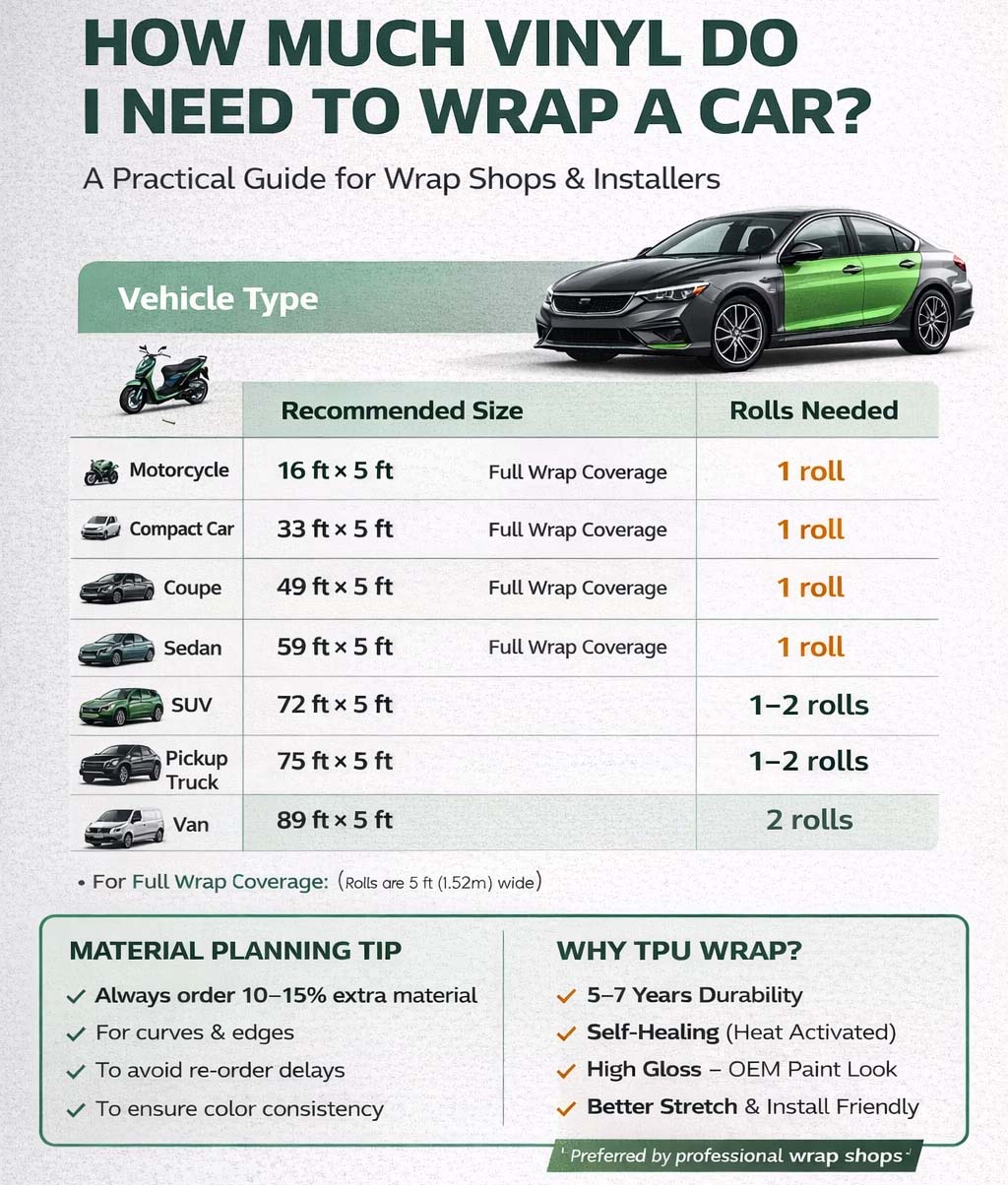 TPUNESS Premium High Gloss 6D carbon fiber TPU Car Wrap Film