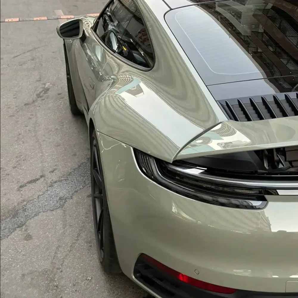 TPUNESS Premium High Gloss TPU Car Wrap Film | Gloss Khaki Green