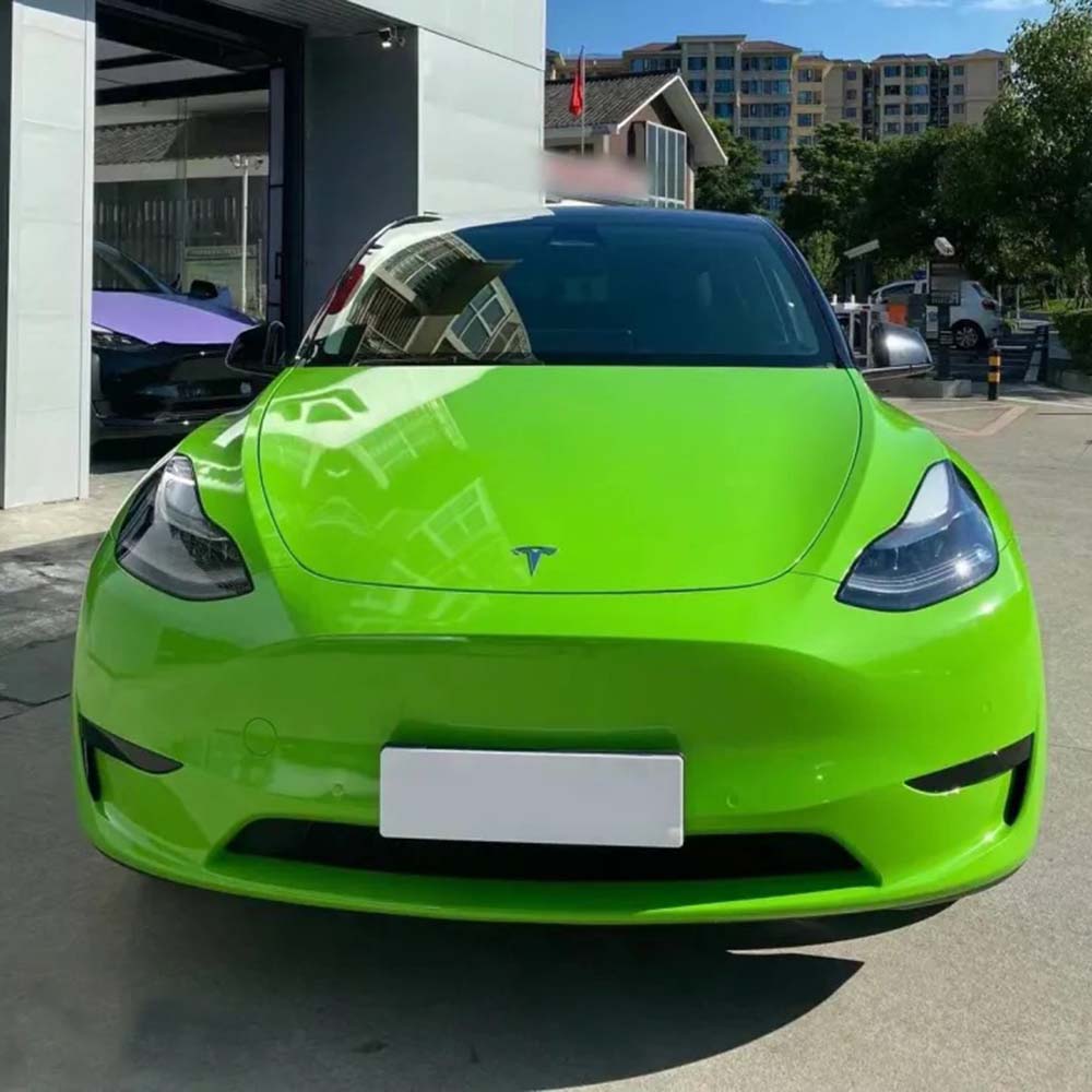 TPUNESS Premium High Gloss TPU Car Wrap Film | Gloss Lime Green