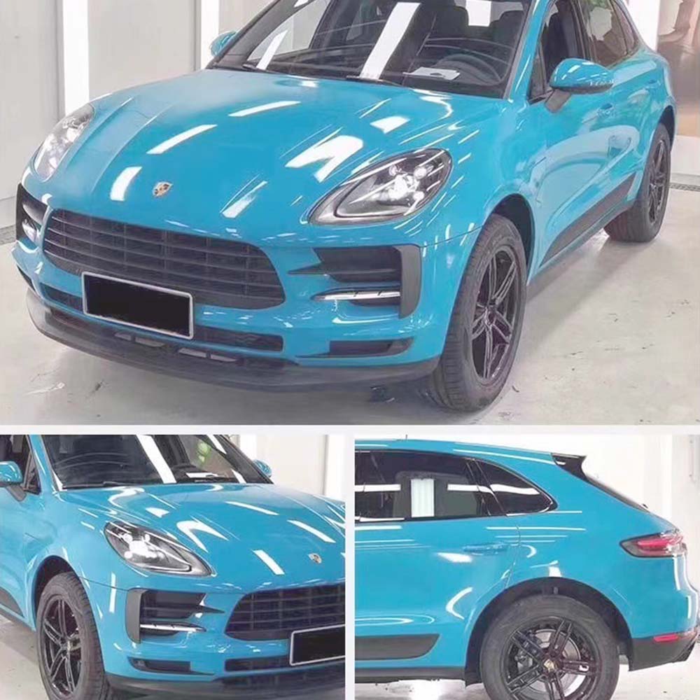 TPUNESS Premium Liquid Metal Color TPU Car Wrap Flim | Glossy Miami Blue