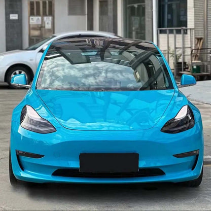 TPUNESS Premium Liquid Metal Color TPU Car Wrap Flim | Glossy Miami Blue