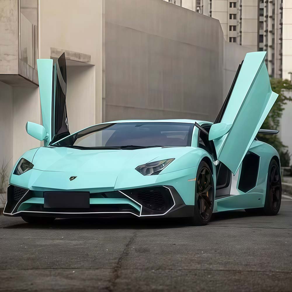 TPUNESS Premium High Gloss TPU Car Wrap Film | Metallic Racing Tiffany