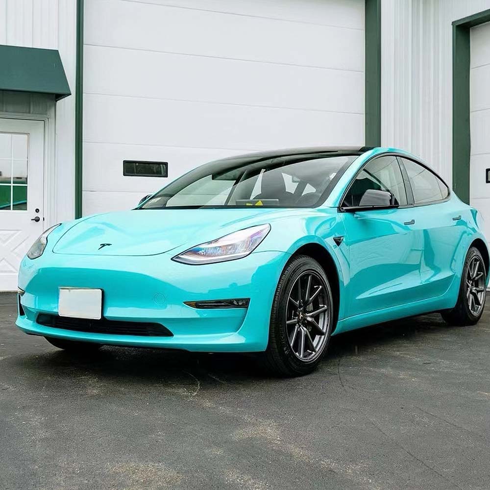 TPUNESS Premium High Gloss TPU Car Wrap Film | Metallic Racing Tiffany