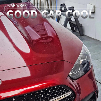 TPUNESS Premium High Gloss TPU Car Wrap Film | Gloss Metallic Vampire Red