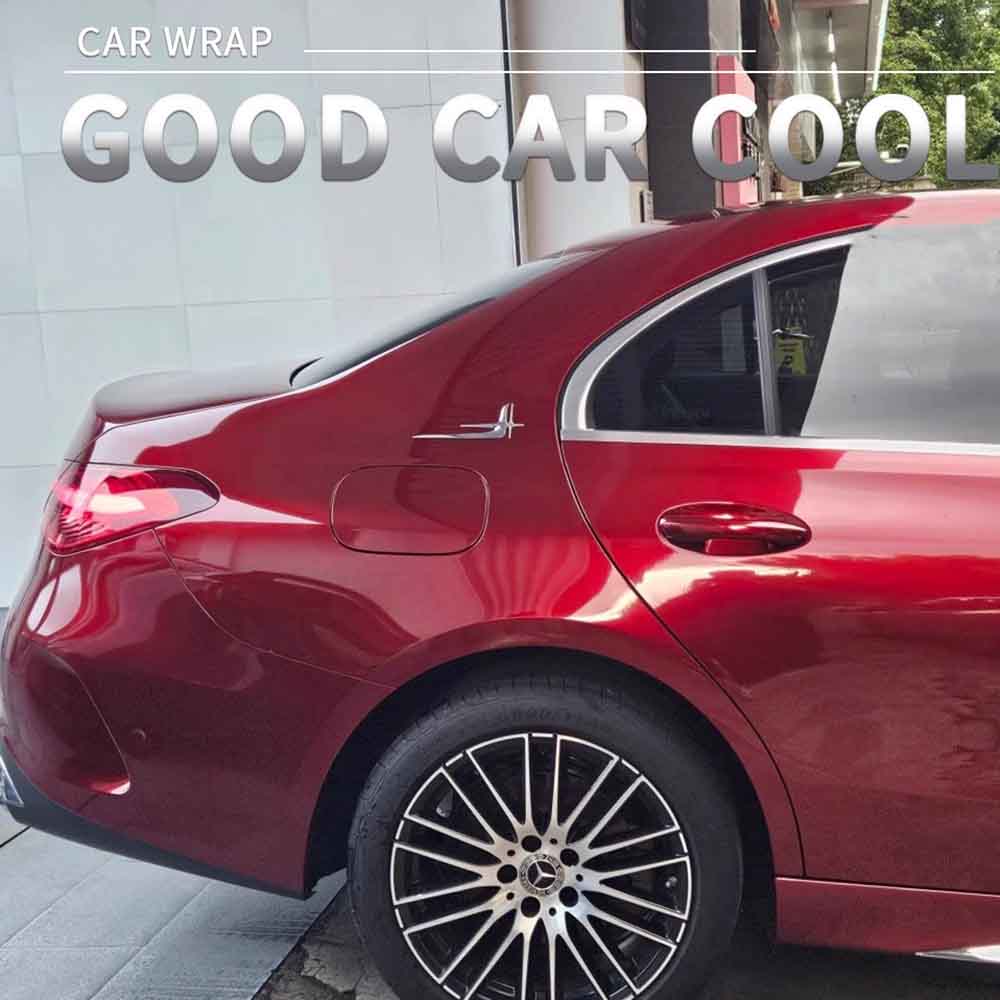 TPUNESS Premium High Gloss TPU Car Wrap Film | Gloss Metallic Vampire Red